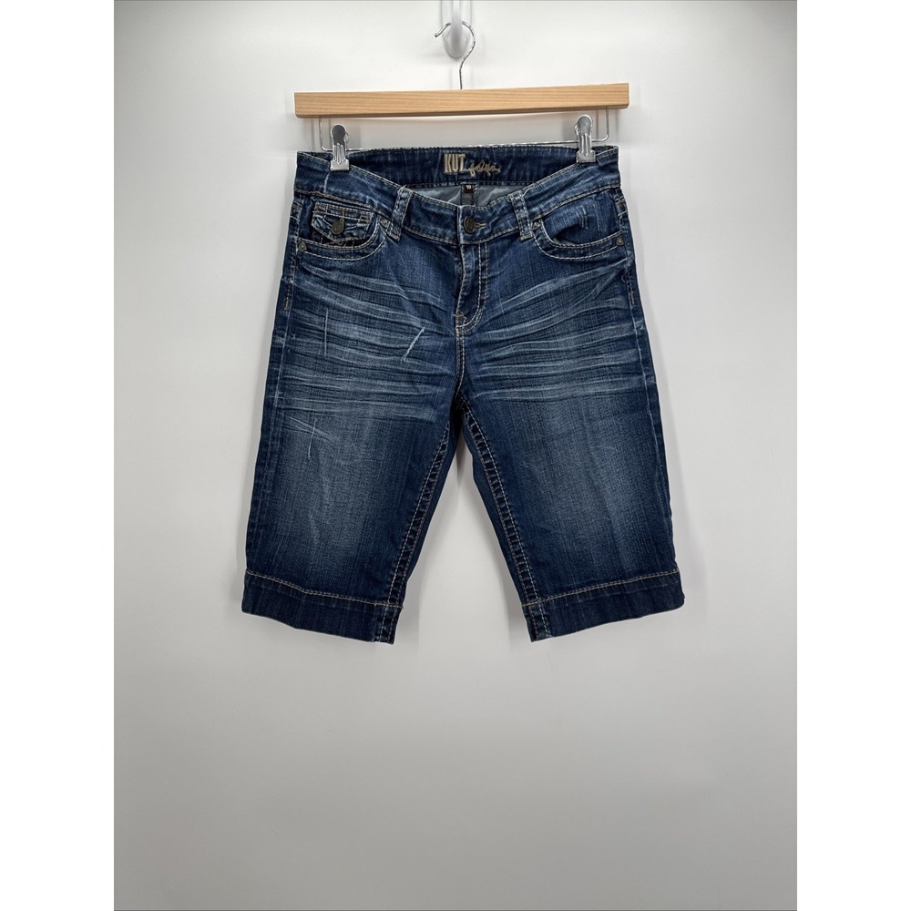 KUT From The Kloth Natalie Crop Jeans Womens 10 Blue Med Wash Mid Rise 30X21